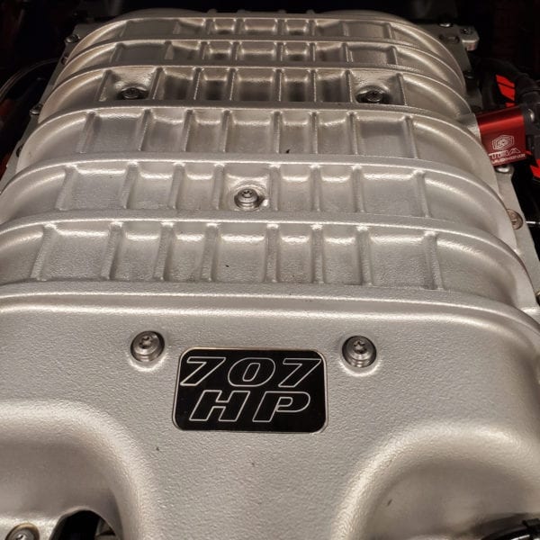Dodge Challenger 707HP Supercharger ID Plate